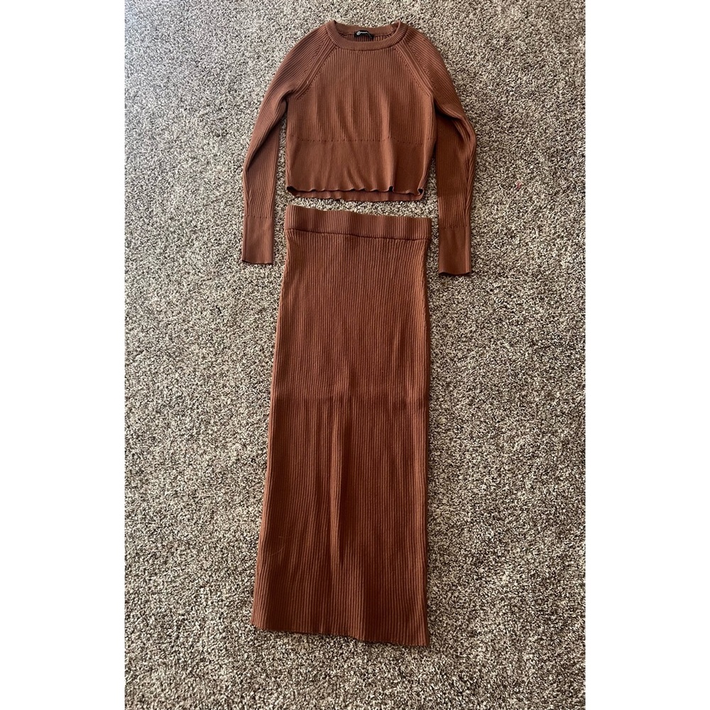 Sweater Skirt Set